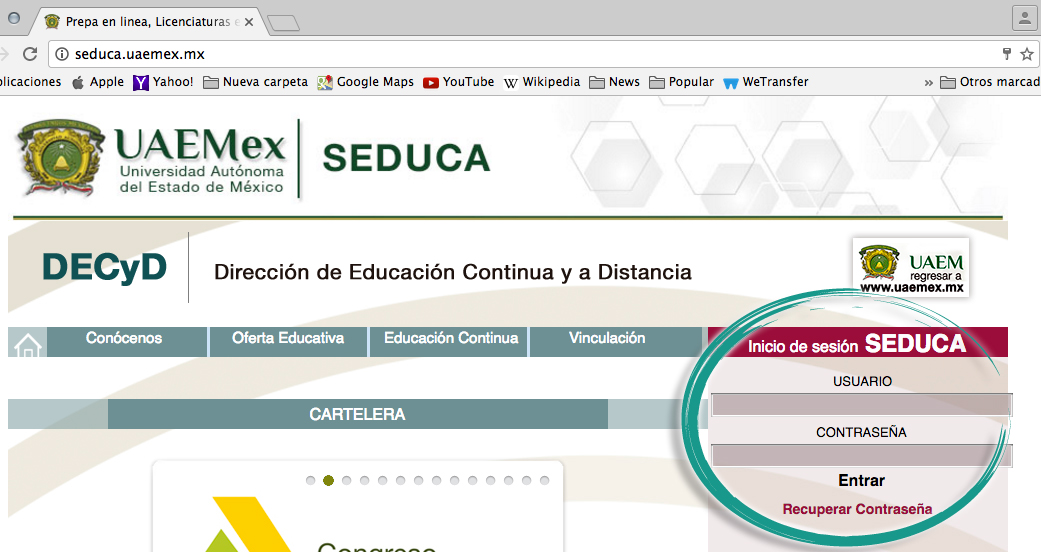 Inicio de sesion